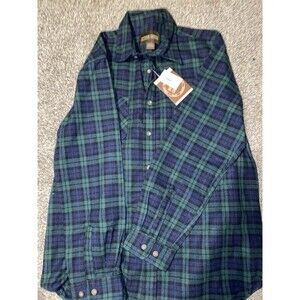 Outdoor Casuals Men’s Large Green And Blue Plaid